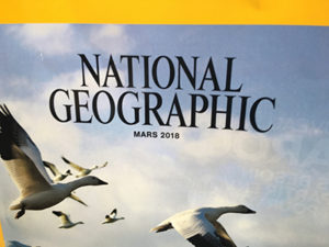 Couverture du National Geographic de mars 2018