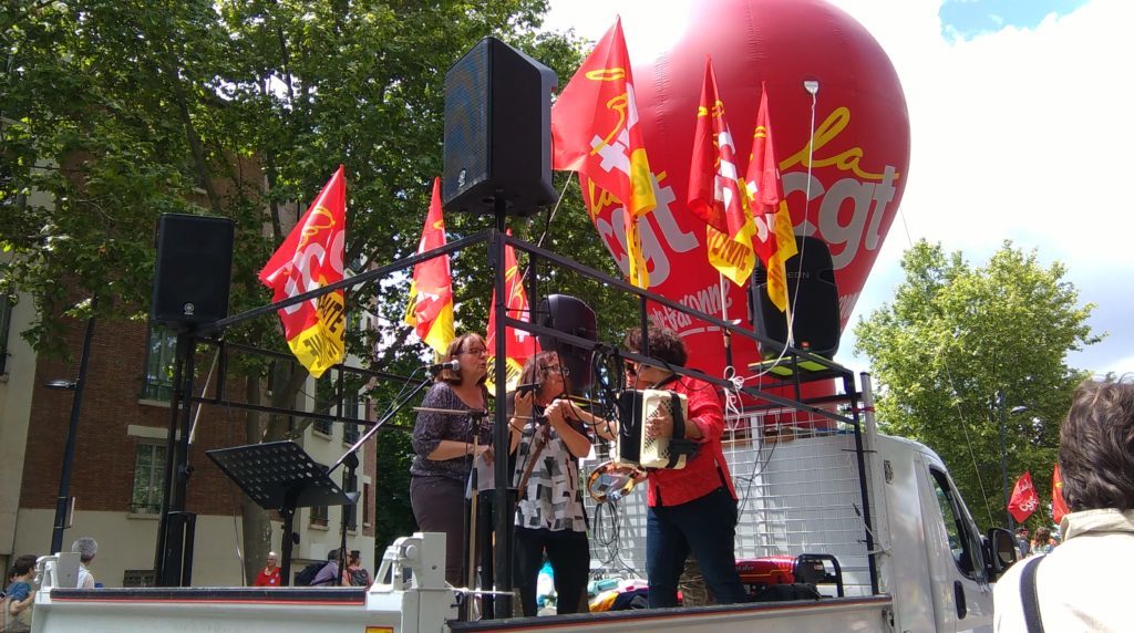 Des équipes s'attachent à mettre de l'ambiance durant les manifestation