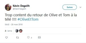 Trop content du retour de Olive et Tom à la télé !!!!