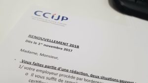 CCIJP: renouvellement carte de presse Crédit: Régis bachelu