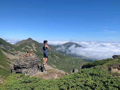 Vanessa Morales lors de son entraînement pour le Kilimandjaro