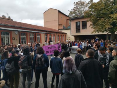 manifestation en réponse au viol au collège Lamartine © Lilou Saint-Viteux