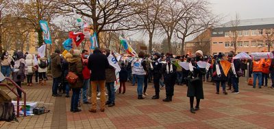 manifestants en grève